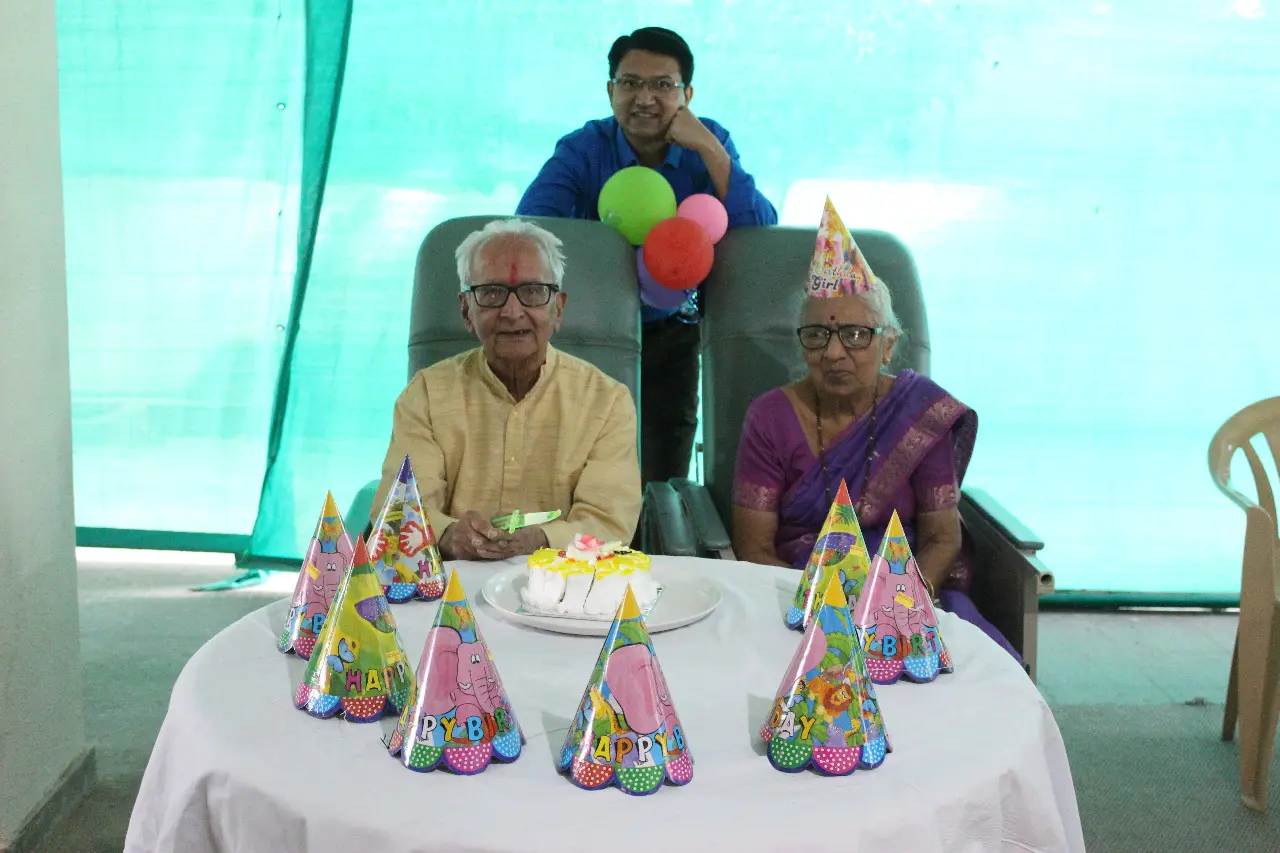 Celebrating birthday party in silver homes pune