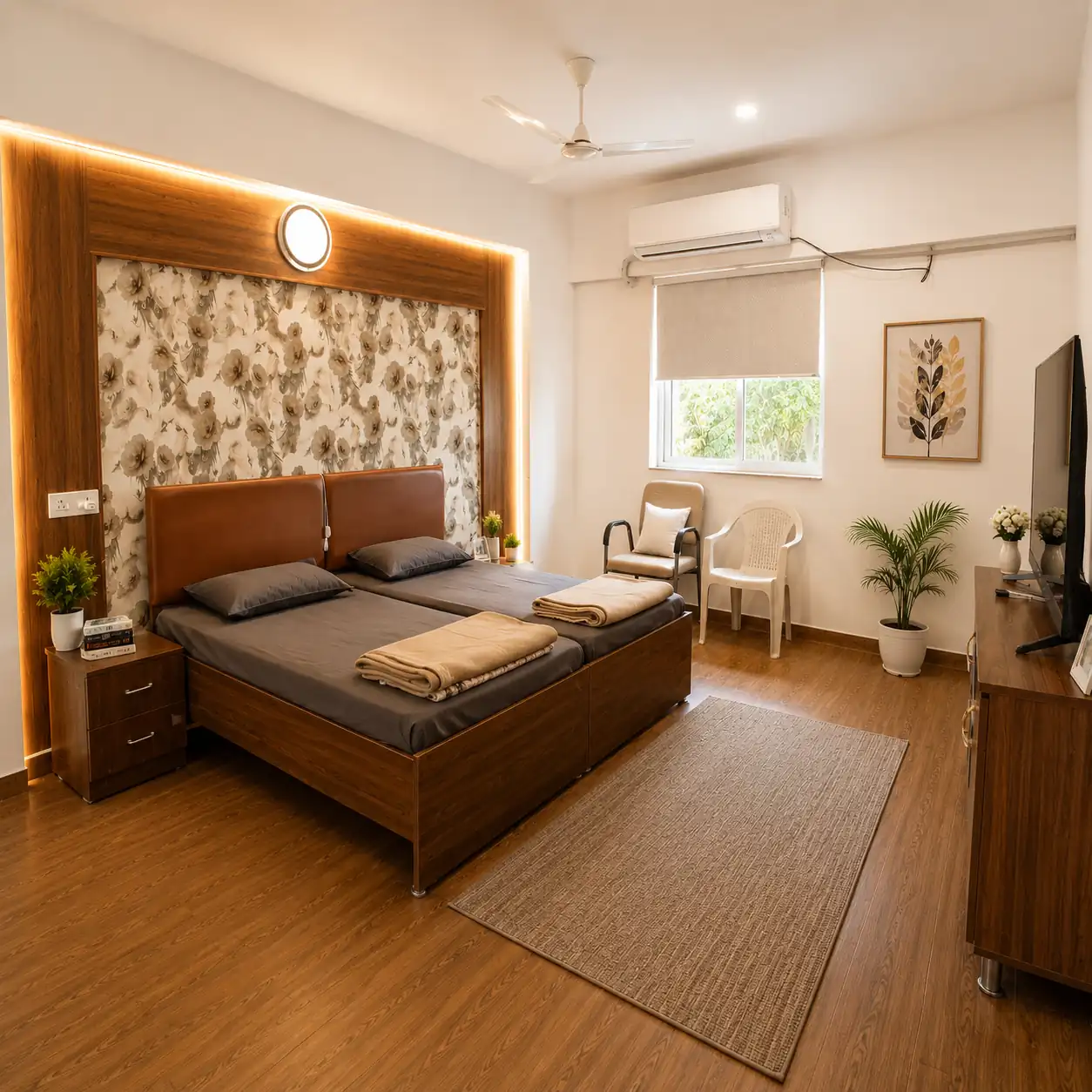 Private and Shared Rooms